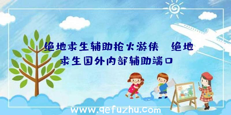 「绝地求生辅助枪火游侠」|绝地求生国外内部辅助端口